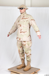  Photos Army Man in Camouflage uniform 12 21th century Army a poses desert uniform whole body 0007.jpg
